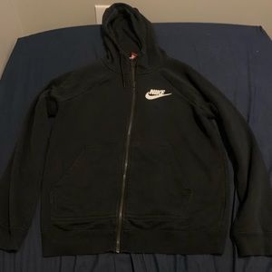 Black vintage zip up Nike jacket